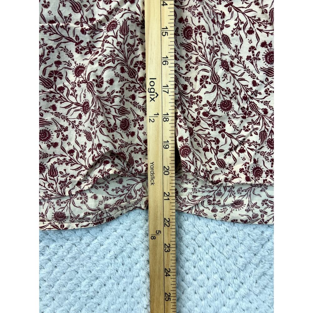 Doen Women Floral Peasant Top Sz Small Summer Boho Cottagecore Prairie Lagenlok - Picture 10 of 16